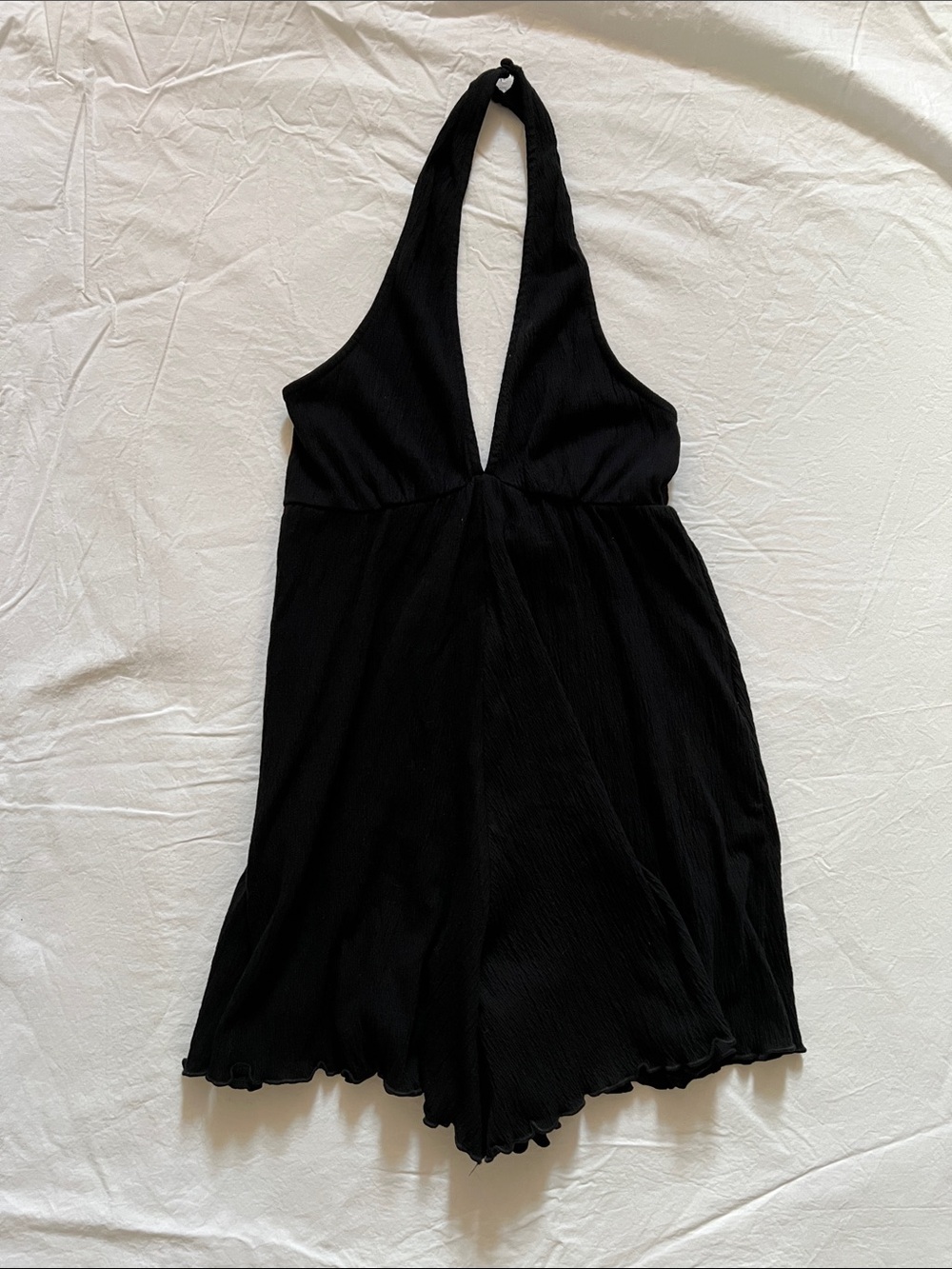 ASOS design black halter top romper